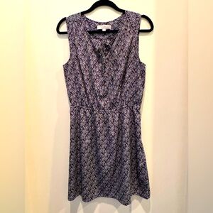 Elegant Black and White Patterned Dress